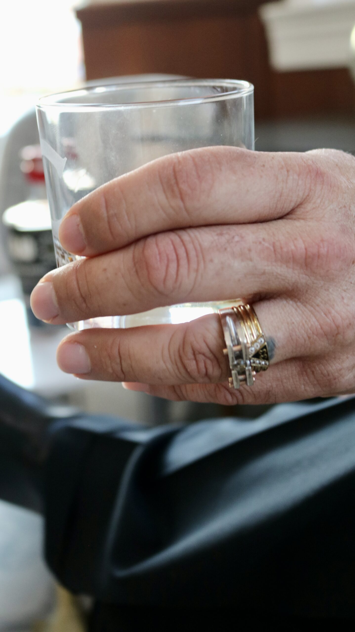 Close-up of a Masonic ring symbolizing discipline, service, and long-term commitment to values-based leadership.