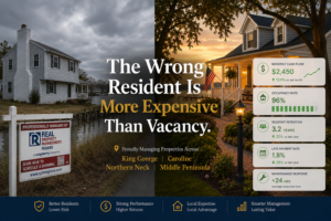 The wrong resident is more expensive than vacancy rental property strategy in Northern Neck Virginia