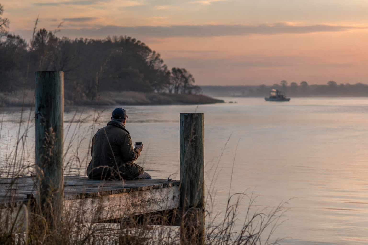 Calm waterfront scene in Virginia's Northern Neck representing thoughtful rental property ownership focus and long-term perspective