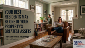Long-term residents enjoying a well-maintained rental home, illustrating the value of resident retention for rental property owners