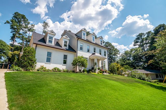 a large house on a slope
