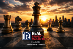 Chessboard at sunset representing strategic rental property asset management in Virginia