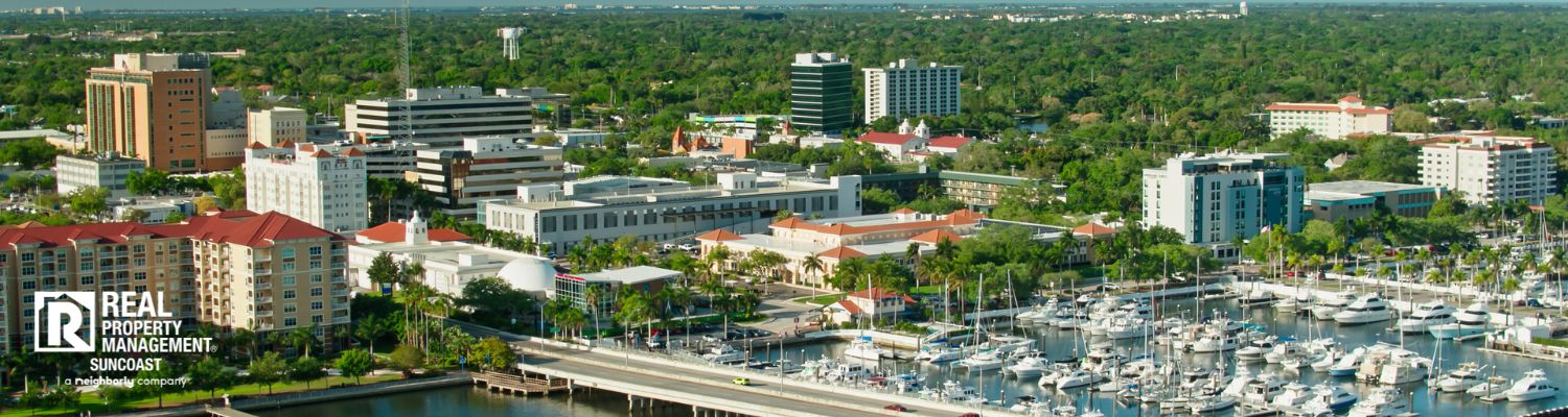 Local introductory image welcoming visitors to Real Property Management Suncoast