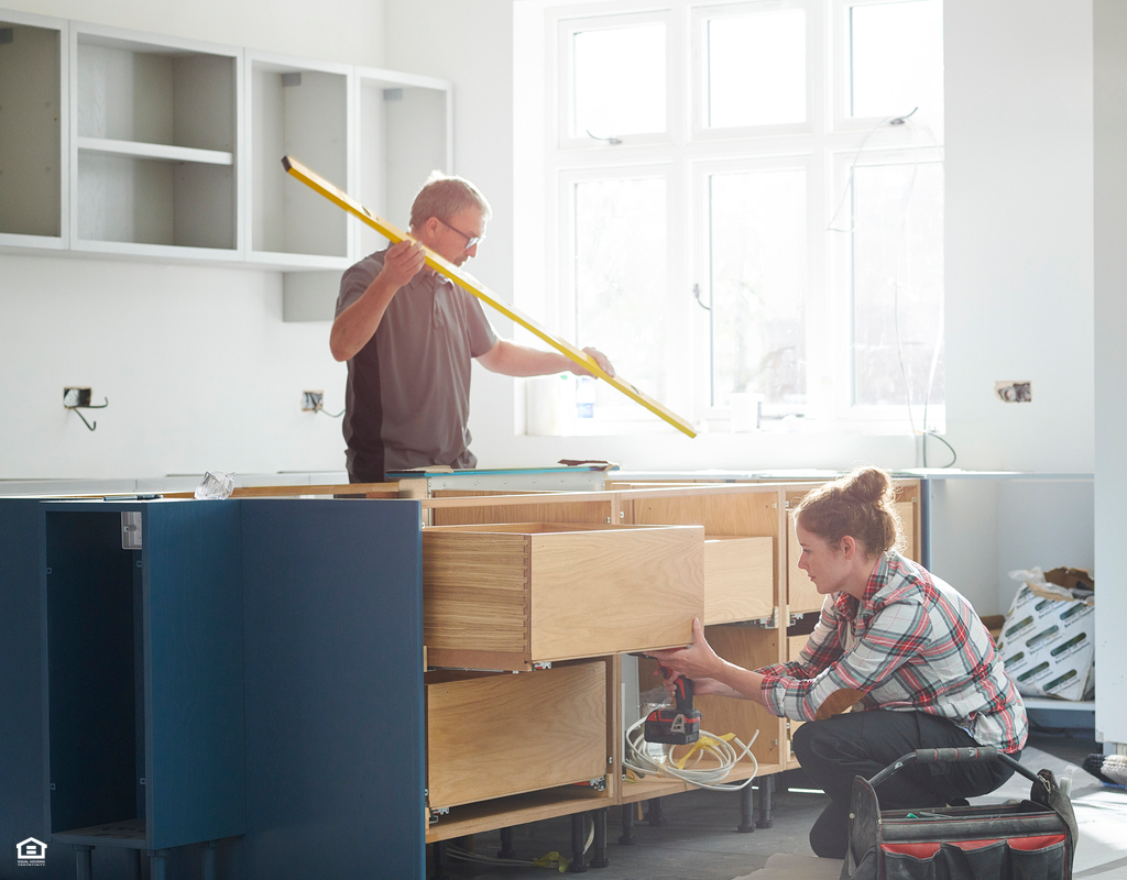 A Couple Renovating a Kitchen in their LaPorte Rental Property