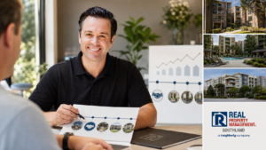 Miles Williams reviews a long-term client relationship timeline and Long Beach portfolio properties, illustrating why retention matters to a large portfolio owner.