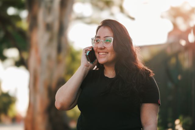 a person talking on the phone