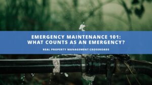 emergency maintenance 101