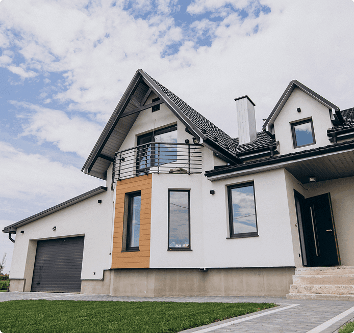 A contemporary modern home