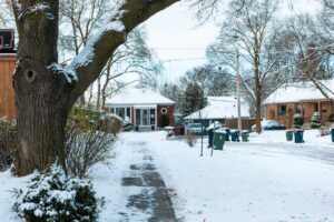 Snowy Neighborhood
