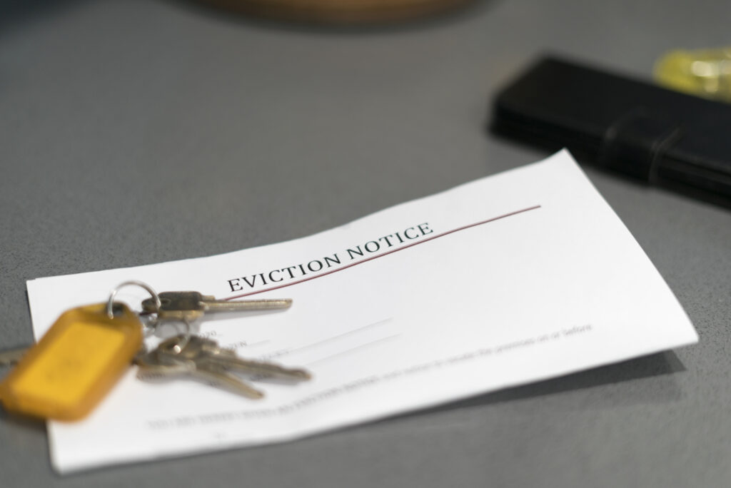 House Keys and Eviction Notice