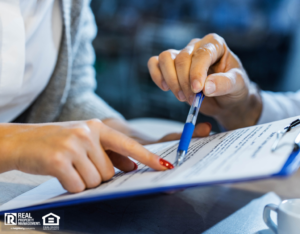 Landlord and Tenant Discussing Lease Agreement