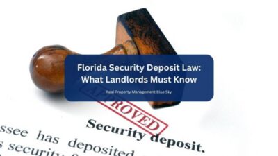Florida Security Deposit Law: What Landlords Must Know