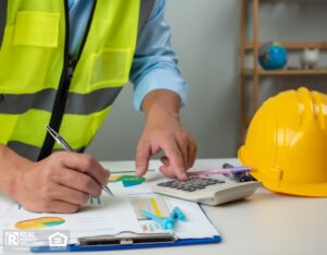 Planning and calculating real estate project construction costs.