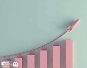 chart showing an increase