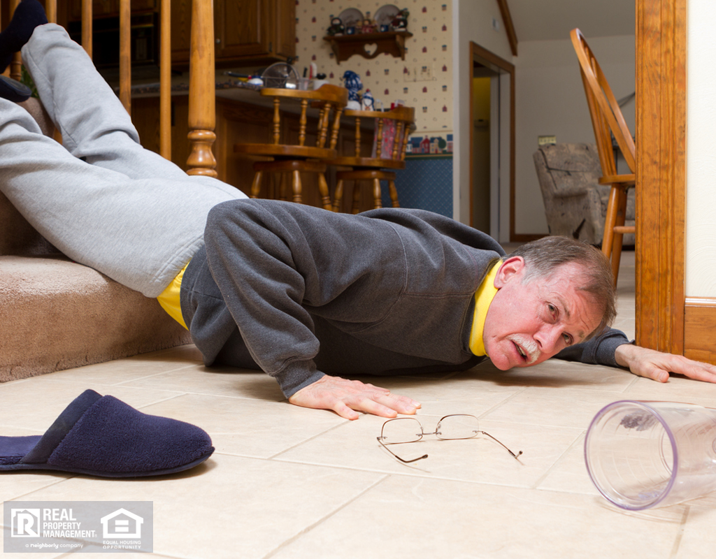 Dallas Man Falling Down the Stairs