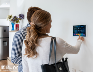 Kyle Couple Using a Smart Security System