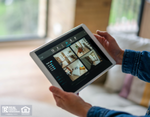 Potential Tenant Using a Tablet for a Virtual Tour